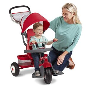 Radio Flyer Ultimate All-Terrain Stroll 'N Trike, Kids and Toddler Tricycle, Red Toddler Bike, For Ages 9 Months - 5 Years