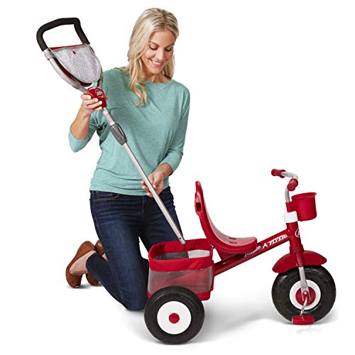 Radio Flyer Ultimate All-Terrain Stroll 'N Trike, Kids and Toddler Tricycle, Red Toddler Bike, For Ages 9 Months - 5 Years