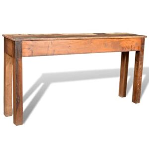 vidaXL Console Table with 3 Drawers Reclaimed Wood