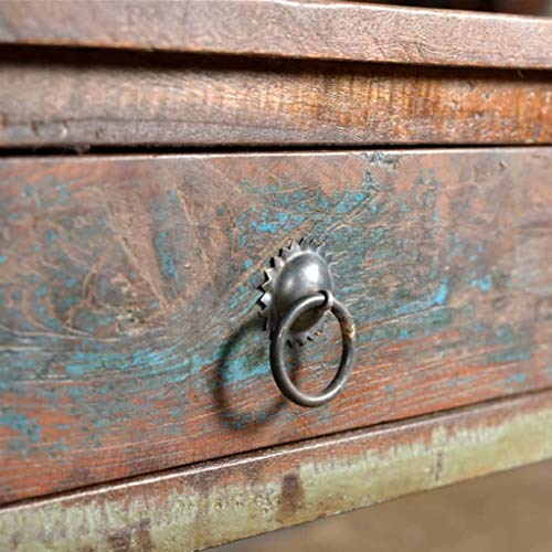 vidaXL Console Table with 3 Drawers Reclaimed Wood