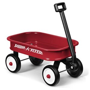 radio flyer kids 12.5 inch little red toy wagon, small toy decor wagon