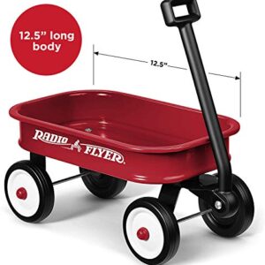 Radio Flyer Kids 12.5 Inch Little Red Toy Wagon, Small Toy Decor Wagon