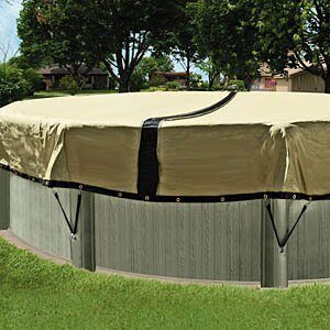 in the swim 12-year 15 foot x 26 foot oval ultimate above ground winter pool cover