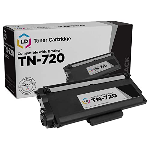 LD Compatible Toner Cartridge Replacement for Brother TN720 (Black)