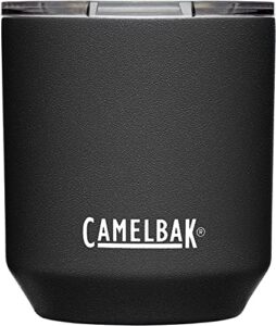 camelbak horizon 10 oz rocks tumbler – cocktail glass – insulated stainless steel – tri-mode lid, black