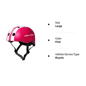 Radio Flyer Pink Helmet, Toddler or Kids Helmet for Ages 2-5 (AC100P)