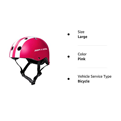 Radio Flyer Pink Helmet, Toddler or Kids Helmet for Ages 2-5 (AC100P)