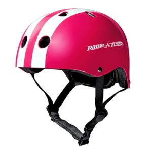 radio flyer pink helmet, toddler or kids helmet for ages 2-5 (ac100p)