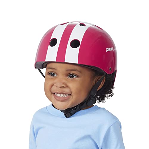 Radio Flyer Pink Helmet, Toddler or Kids Helmet for Ages 2-5 (AC100P)