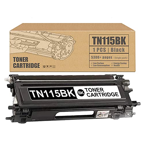 [1 Pack,Black] TN115BK Compatible Toner Cartridge Replacement for Brother HL-4070CDW 4040CN 4040CDN MFC-9440CN DCP-9040CN Printer Toner Cartridge