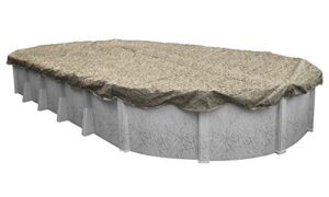 robelle 531530-4 desert camo winter pool cover for oval above ground swimming pools, 15 x 30-ft. oval pool