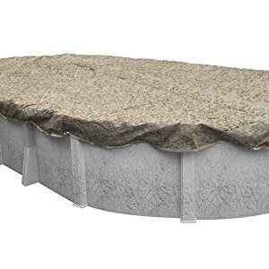 Robelle 531530-4 Desert Camo Winter Pool Cover for Oval Above Ground Swimming Pools, 15 x 30-ft. Oval Pool