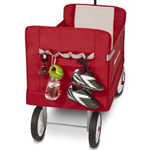 Radio Flyer 3-in-1 EZ Folding Wagon Ride On For Kids, Garden, & Cargo, Red Collapsible Wagon