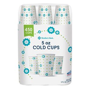 member’s mark disposable bath paper cold beverage cups – 450 count (5 oz)