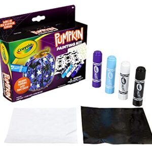 Crayola Galaxy No Carve Pumpkin Decorating Kit, Less Mess Kids Paint Set, Glow in The Dark Stickers