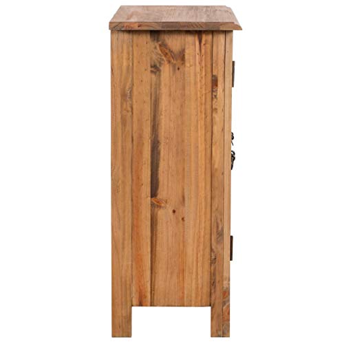 vidaXL Bathroom Side Cabinet Bathroom Wall Cabinet Over The Toilet Space Saver Storage Medicine Cabinet with 1 Shelf Cupboard Solid Wood Pine