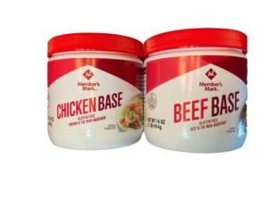 member’s mark chicken base and beef base variety combo pack, 2 pack, 16 ounce paste