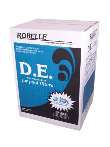 Robelle 4024 D.E./Diatomaceous Earth Powder for Swimming Pools, 24-Pound & Blue Devil D.E. Scoop with Handle, Perfect for Swimming Pools