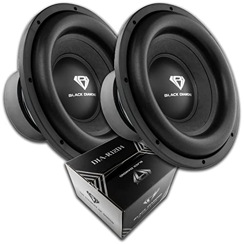 BLACK DIAMOND Monoblock 1500W Amp and 2 12" 4+4 Ohm Subwoofer Combo