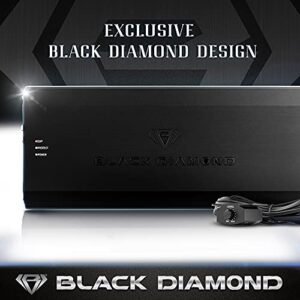 BLACK DIAMOND Monoblock 1500W Amp and 2 12" 4+4 Ohm Subwoofer Combo