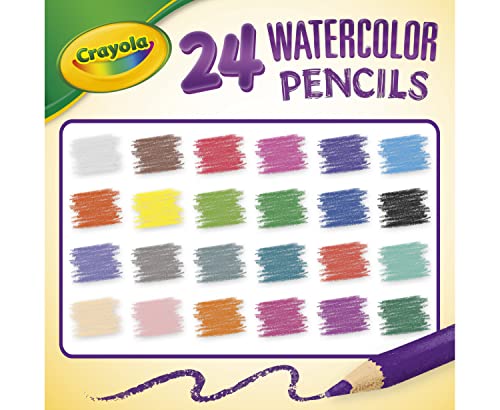 Crayola 24ct Watercolor Colored Pencils, Watercolor Paint Alternative, Craft Supplies