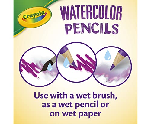 Crayola 24ct Watercolor Colored Pencils, Watercolor Paint Alternative, Craft Supplies