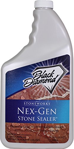 Black Diamond Stoneworks NEX-GEN Natural Stone Penetrating Sealer: Seals & Protects; Granite, Marble, Travertine, Limestone and Grout. 1-Quart AND Stone & Tile Intensive Cleaner 1-Quart