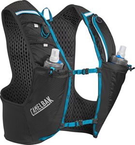 camelbak ultra pro hydration vest, black/atomic blue, small