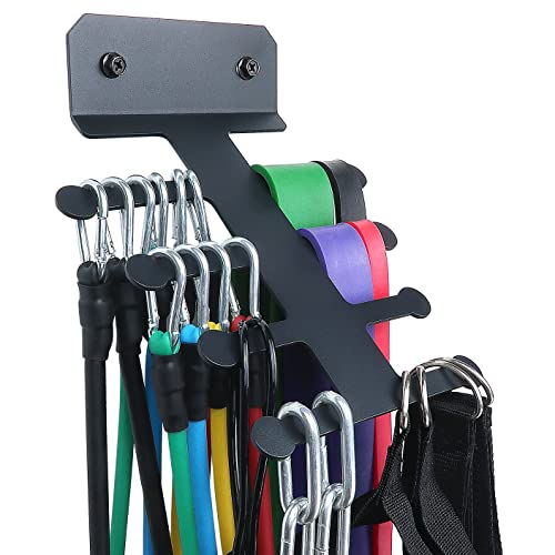 Resistance Band Rack Band Storage Hanger Gym Equipment Organizer Pull Up Bands Rack Resistance Bands Rack Jump Ropes Rack Storage Rack for Home Gym