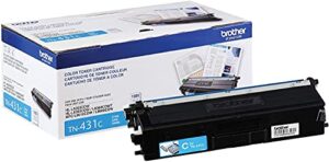 brother printer tn431c standard yield toner-retail packaging, cyan, pack of 4