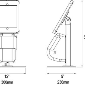 Sprocket X Integrated Desk Stand for iPad 10.2 [iPad 7th & 8th Gen] and Brother Label Printer