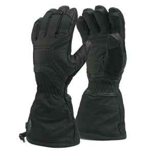 black diamond womens guide snow and ski gloves, black, large