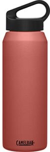 camelbak carry cap bottle – vacuum insulated stainless steel – easy carry, 32 oz, terracotta rose