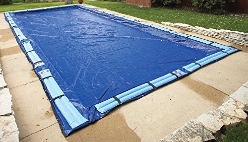 Blue Wave BWC964 Gold 15-Year 25-ft x 45-ft Rectangular In Ground Pool Winter Cover,Royal Blue