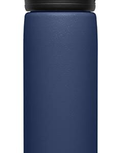 CamelBak eddy+ Water Bottle with Straw 20 oz - Insulated Stainless Steel, Navy