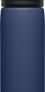 CamelBak eddy+ Water Bottle with Straw 20 oz - Insulated Stainless Steel, Navy