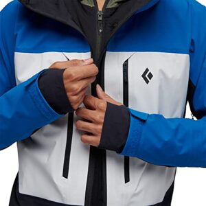 Black Diamond Equipment - Men's Dawn Patrol Hybrid Shell (as1, alpha, l, regular, regular, Kingfisher-White-Black)