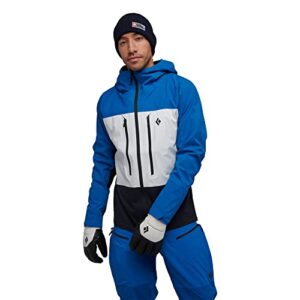 Black Diamond Equipment - Men's Dawn Patrol Hybrid Shell (as1, alpha, l, regular, regular, Kingfisher-White-Black)