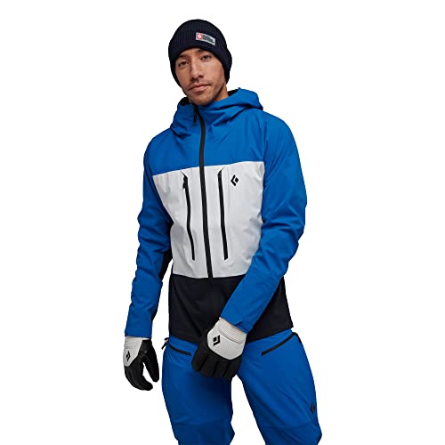 Black Diamond Equipment - Men's Dawn Patrol Hybrid Shell (as1, alpha, l, regular, regular, Kingfisher-White-Black)