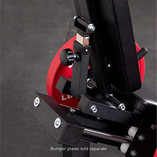 Titan Fitness Plate-Loaded Dedicated Linear Hack Squat Press Machine, 700 LB Sled Carriage, Compact Leg Press