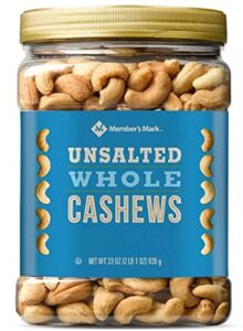 member’s mark unsalted whole cashews (33 oz.)