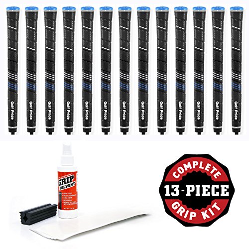 Golf Pride CP2 Wrap Standard - 13pc Golf Grip Kit (with Tape, Solvent, Vise clamp)