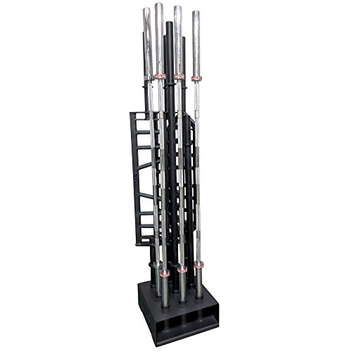 Titan Fitness Olympic Barbell 9 Holder Vertical Storage Display Rack 19" x 19"
