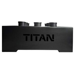 Titan Fitness Olympic Barbell 9 Holder Vertical Storage Display Rack 19" x 19"