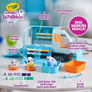 Crayola Scribble Scrubbie Pets Arctic Snow Explorer, Color & Wash Creative Toy, Gift for Kids, Age 3, 4, 5, 6