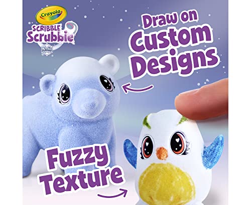 Crayola Scribble Scrubbie Pets Arctic Snow Explorer, Color & Wash Creative Toy, Gift for Kids, Age 3, 4, 5, 6