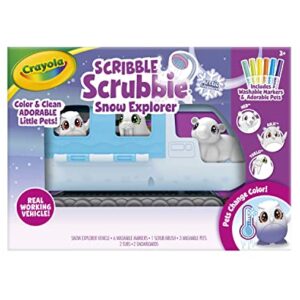 Crayola Scribble Scrubbie Pets Arctic Snow Explorer, Color & Wash Creative Toy, Gift for Kids, Age 3, 4, 5, 6