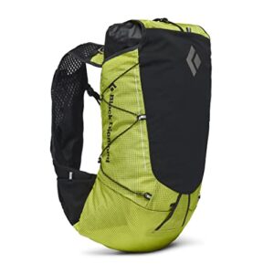 black diamond unisex distance 22-liter light & fast backpack for trail running, optical yellow, small