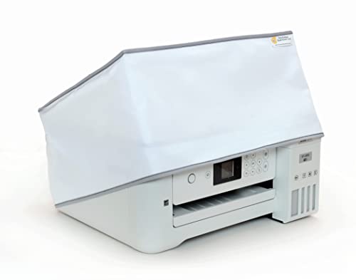 The Perfect Dust Cover, White Vinyl Cover Compatible with Epson EcoTank ET-2720, Epson EcoTank ET-2800 and Epson EcoTank ET-2803 Printers, Anti Static and Waterproof by The Perfect Dust Cover LLC
