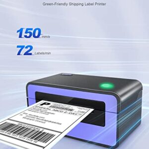 POLONO Shipping Label Printer, PL60 4x6 Label Printer for Shipping Packages, Direct Thermal Printer, Compatible with Windows, Mac, Linux, Widely Use for Shopify, Ebay, Amazon, UPS, FedEx, Etsy